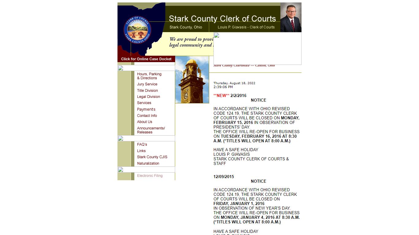 Stark County Clerk of Courts